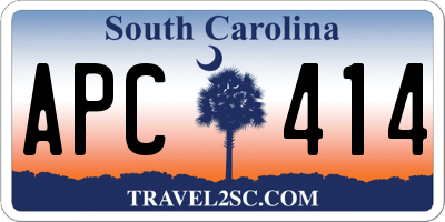 SC license plate APC414