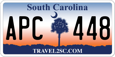 SC license plate APC448