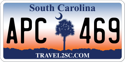SC license plate APC469