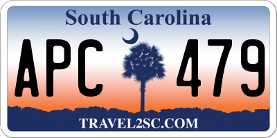 SC license plate APC479