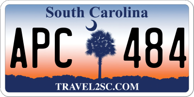 SC license plate APC484
