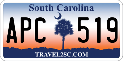 SC license plate APC519