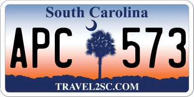 SC license plate APC573