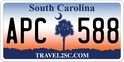 SC license plate APC588