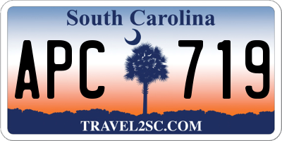 SC license plate APC719