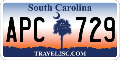 SC license plate APC729