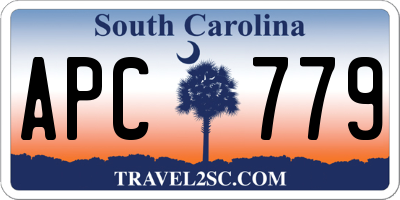SC license plate APC779