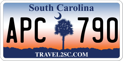 SC license plate APC790