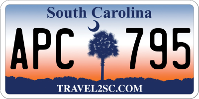 SC license plate APC795