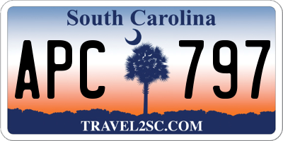 SC license plate APC797
