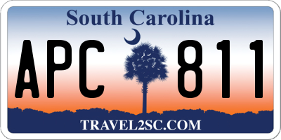 SC license plate APC811