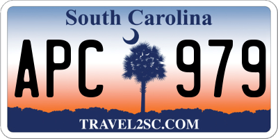 SC license plate APC979
