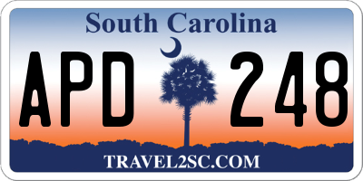 SC license plate APD248