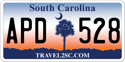 SC license plate APD528