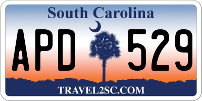 SC license plate APD529
