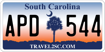 SC license plate APD544