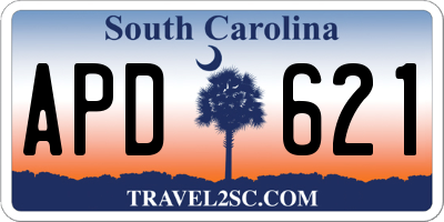 SC license plate APD621