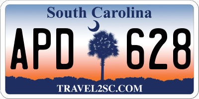 SC license plate APD628