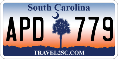 SC license plate APD779