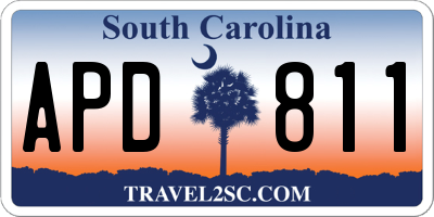 SC license plate APD811