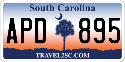 SC license plate APD895