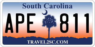 SC license plate APE811