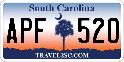 SC license plate APF520