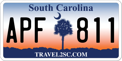 SC license plate APF811