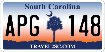 SC license plate APG148