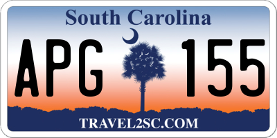 SC license plate APG155