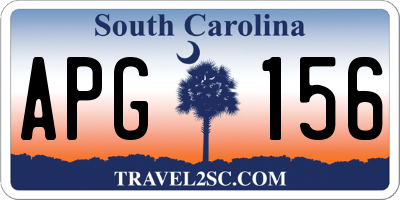 SC license plate APG156
