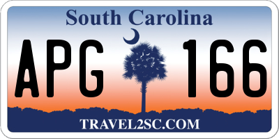 SC license plate APG166