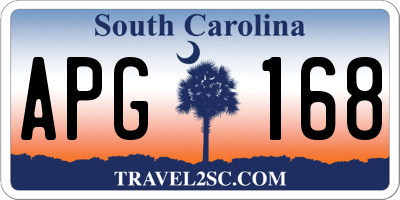 SC license plate APG168