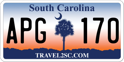 SC license plate APG170