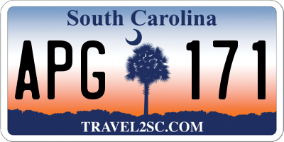 SC license plate APG171