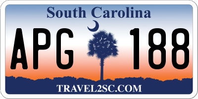 SC license plate APG188