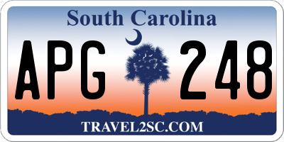 SC license plate APG248