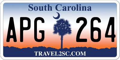 SC license plate APG264