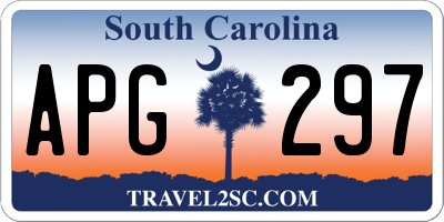 SC license plate APG297