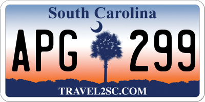 SC license plate APG299