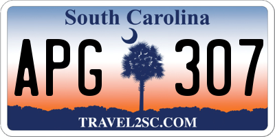 SC license plate APG307
