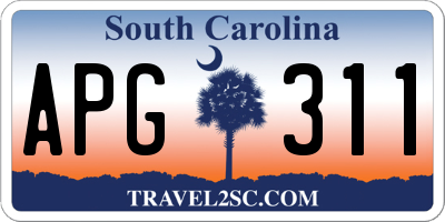 SC license plate APG311