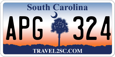 SC license plate APG324
