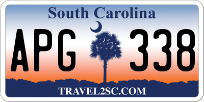 SC license plate APG338