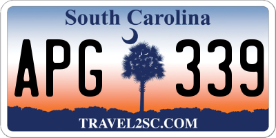 SC license plate APG339