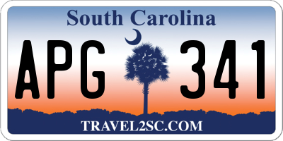 SC license plate APG341