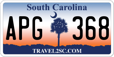 SC license plate APG368