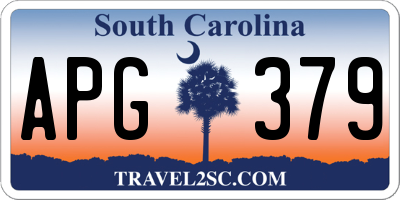 SC license plate APG379