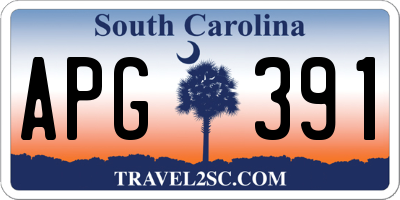 SC license plate APG391