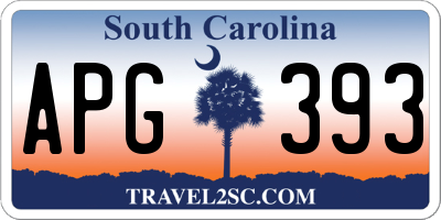 SC license plate APG393